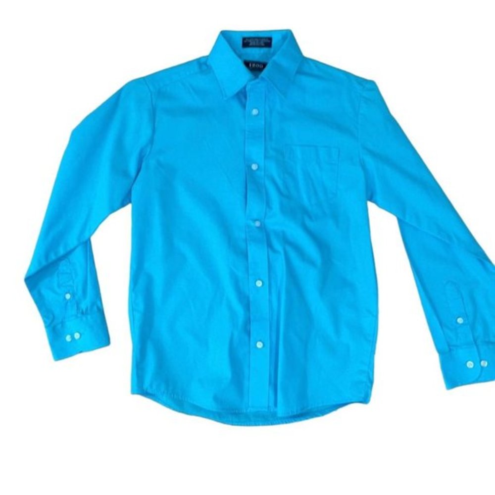 Boys Izod Blue Oxford Shirt 12